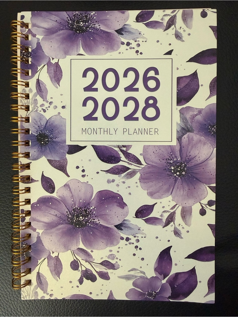 3 Year 2026-2028 Monthly Planner with Contacts Passwords Birthday Log and Notes